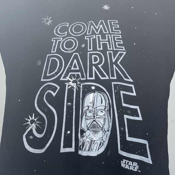 NWOT Star Wars Come To The Darkside Baseball Style Shirt - Picture 2 of 5